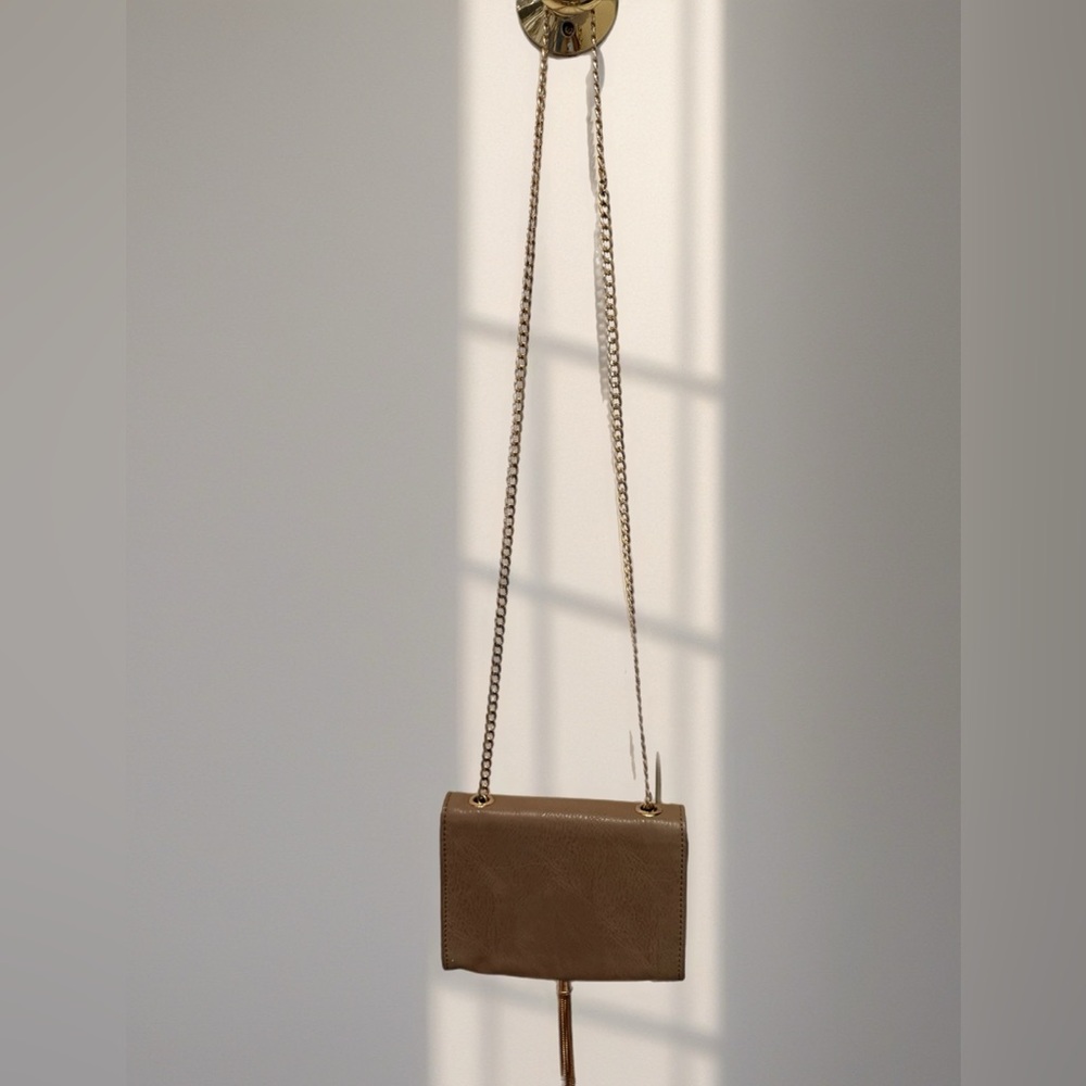 Urban Expressions Brown Shoulder Bag with Chain Strap